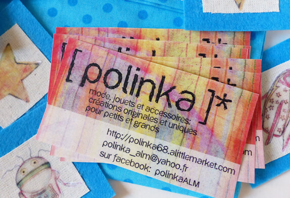 Cartes de visite de la boutique Polinka