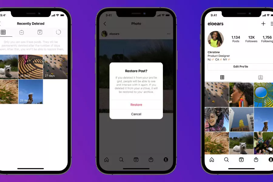 Instagram : récupérer des photos supprimées